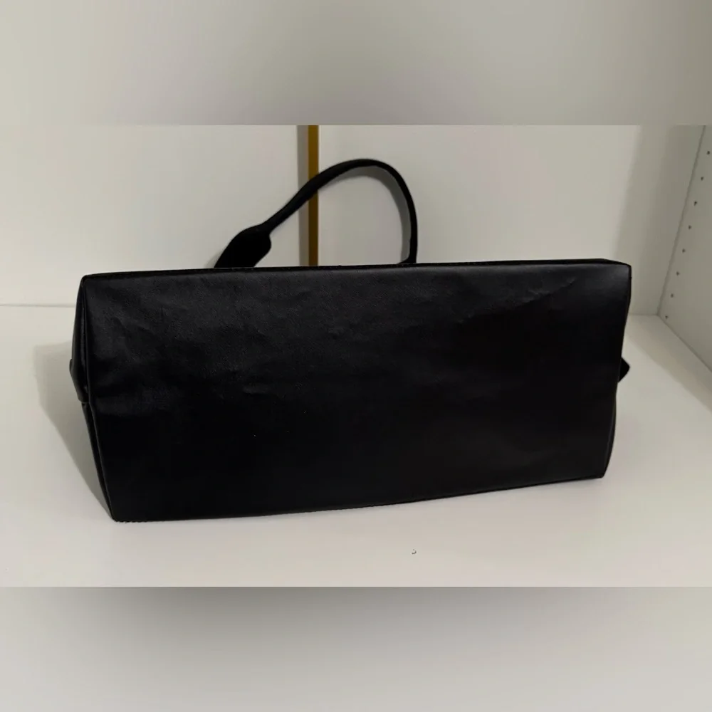 Lands' End Canvas Weekender Black Duffle Bag Unused